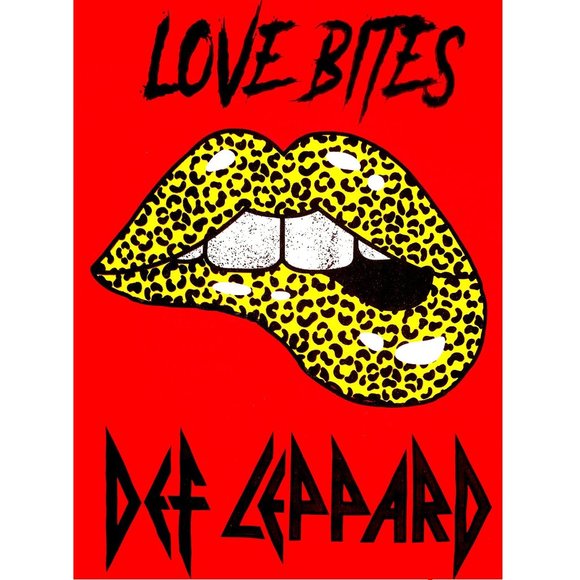 Def Leppard Love Bites metal rock Official T-Shirt XL NWT - Picture 2 of 2